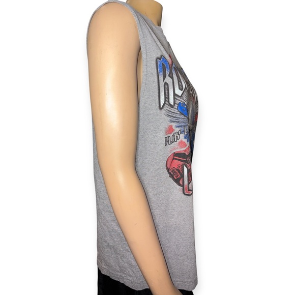 Rock & Roll men’s Legends Graphic Sleeveless  patriotic grey Muscle Tank size S - Picture 3 of 7